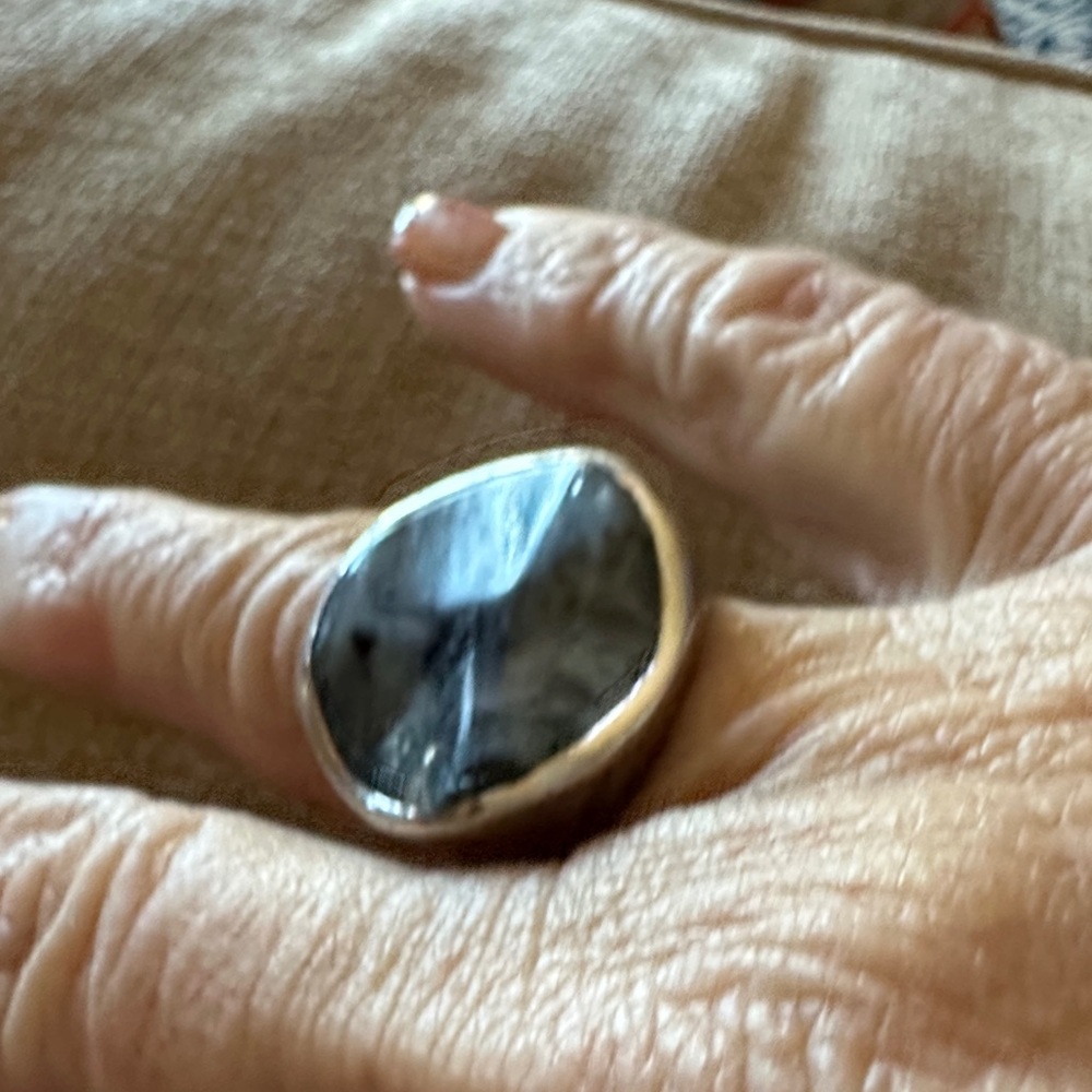 Silpada Silver and Black Stone Ring